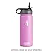 Klear Bottle - 18 Oz Stainless Steel Water Bottle - Double Wall Vacuum Sealed Insulated (Black )