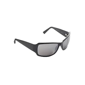 Sunlight Readers Invisible Bifocal Eight Base Plastic Sport Wrap - Black/Brown FM, +1.25