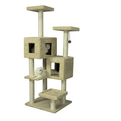 67″ Cat Tree in Beige