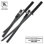 Bud K Samurai Warrior Wood Sword Set - 2 Pieces