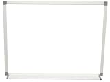 Magnetic Ultra High Gloss Brite White Porcelain Steel Dry Erase Board with Satin Finished, Anodized Aluminum Frame and Tray 48