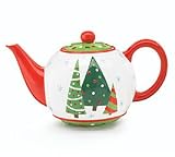Whimsical Woods Christmas Holiday Teapot
