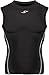 JustOneStyle New 038 Black Skin Tights Compression Base Layer Sports Sleeveless Top Mens
