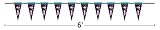 Atlanta Thrashers Pennant String (6 foot)