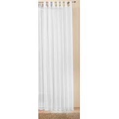 Transparente einfarbige Gardine aus Voile, viele attraktive Farben, 245x140, Wei�, 61000