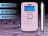 simvalley MOBILE Mini-Handy RX-180 Pico INOX ROSY VERTRAGSFREI