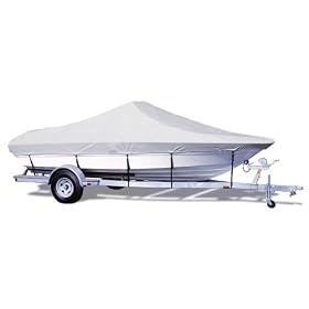 Taylor Made Products Trailerite Semi-Custom Boat Cover for Bay Style V-Hull Center Console Boats with Outboard Motors by