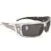 Legend 4100 - Pearl-Silver Frame/Grey Lens, Mirrored Motorcycle Sunglasses