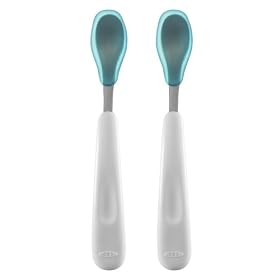 OXO Tot Feeding Spoon Set, AquaOXO Tot Feeding Spoon Set