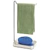 Umbra Chariot Stainless-Steel Dishcloth Stand and Scrubby Holder Combo
