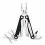 Charge AL, Black Aluminum Handle, Leather Sheath