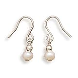 White Cultured Freshwater Pearl Children's Earrings on French Wire