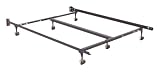 Adjustable Sturdy Metal Bed Frame w/ Rug Rollers By Fashion Bed Group