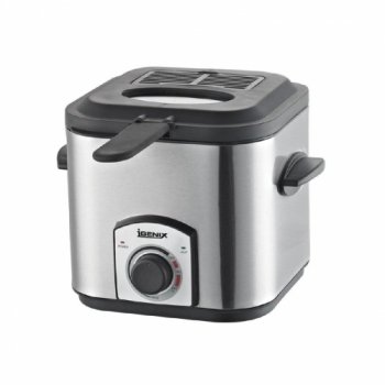 1.2 Litre Stainless Steel Mini Fryer - Silver 1.2 Litre Stainless Steel Mini Fryer - Silver