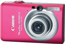 Canon PowerShot SD1200IS 10 MP Digital Camera with 3x Optical Image Stabilized Zoom and 2.5-inch LCD Pink/Red