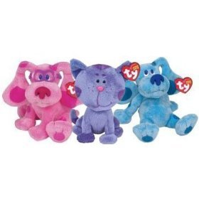 Ty Beanie Babies Blues Clues Set of 3 w  Magneta , Periwinkle , Blue by Blues Clues