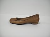 Naturalizer 'Midian' Leather Ballet Flat (6.5M Tan)