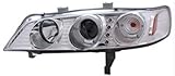 IMAGE OF AnzoUSA 121328 Chrome Clear/Amber Projector Halo Headlight for Honda Accord - (Sold in Pairs)