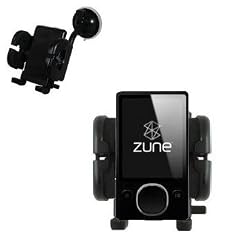 DURAGADGET 3 In 1 Car Mount / Holder / Cradle For Microsoft Zune Phone - Vent Mount, Windscreen Suction Mount, Dash Disc & Car Charger - Life Time Warranty