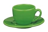 Waechtersbach Espresso Cup & Saucer, Set of 4, Green Apple