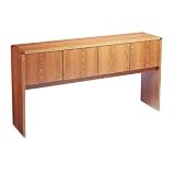 10600 Four-Door Storage Hutch, 72' Credenza, 68-5/8w x 4-5/8d x 37-1/8h, Med Oak