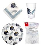 Jacksonville Jaguars 96 Piece Plastic Dinnerware Set