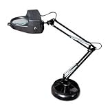 Catalina Lighting FSAL597-99 Full spectrum desk lamp w/magnifier & organizer base,15-watt, black