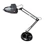 Catalina Lighting FSAL597-99 Full spectrum desk lamp w/magnifier & organizer base,15-watt, black