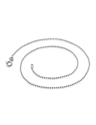 Sterling Silver Italian Bead Chains 1.5MM (16", 18", 20", 22", 24" Inch Lengths)