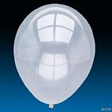 Latex Diamond Clear Balloons (144 pcs)