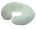 Boppy Bare Naked Pillow with Luxe Green Velvet Slipcover