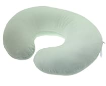Boppy Bare Naked Pillow with Luxe Green Velvet Slipcover