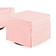 Cameron Upholstered Ottoman - Pink Weave Cameron Upholstered Ottoman - Pink Weave