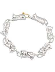 925 Sterling Silver Cat Bracelet