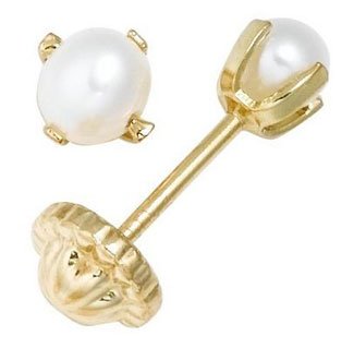 Click here to buy ~ Mindy Harris 14 KT Four Prong Pearl Earrings.