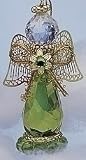 Set Of 12 August Peridot Birthstone Angel Ornaments #44308