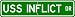 USS INFLICT MSO 456 Street Sign - Navy
