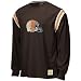 Cleveland Browns Retro Sport Long Sleeve Logo Applique Jersey Crew