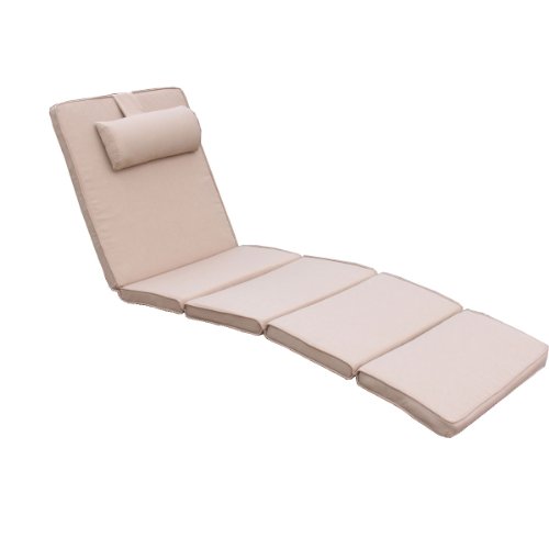 Ambientehome 63720 Auflage für Liege, Farbe schlammfarbig