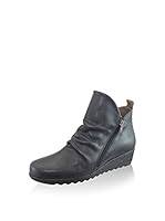 Esther Garcia Botines cuña (Azul Marino)