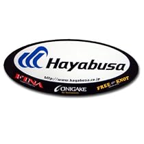 ハヤブサ(Hayabusa) ハヤブサ オフィシャルステッカー ホワイト 13&times;30cm YG201H-N-10