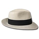 TRILBY FEDORA Panama White Color Hat