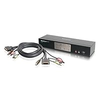 IOGEAR 4 Port Dual-Link DVI KVMP with 2.1 Sound Audio GCS1204