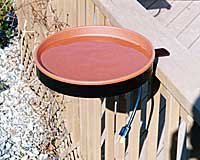 Heated Bird Bath with Clamp-On