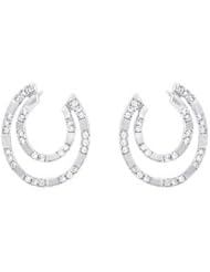 14k WHITE GOLD WOMENS EARRING LE-2279 DIAMOND 0.5CT TW