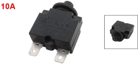 uxcell® Black Air Compressor Circuit Breaker Overload Protector 10A DC 12/24/32/50V