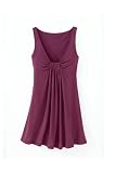 Spiegel Signature Modal Jersey Collection: Sleeveless Gathered-Neck Tunic