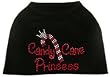 Candy Cane Princess Dog Holiday Shirt Size XS