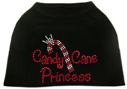 Candy Cane Princess Dog Holiday Shirt Size Large