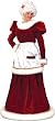Santa Mrs. Velvet Med./Lge Costume Dress Size 8-14